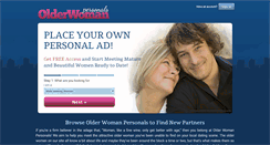 Desktop Screenshot of olderwomanpersonals.com