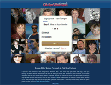 Tablet Screenshot of olderwomanpersonals.com